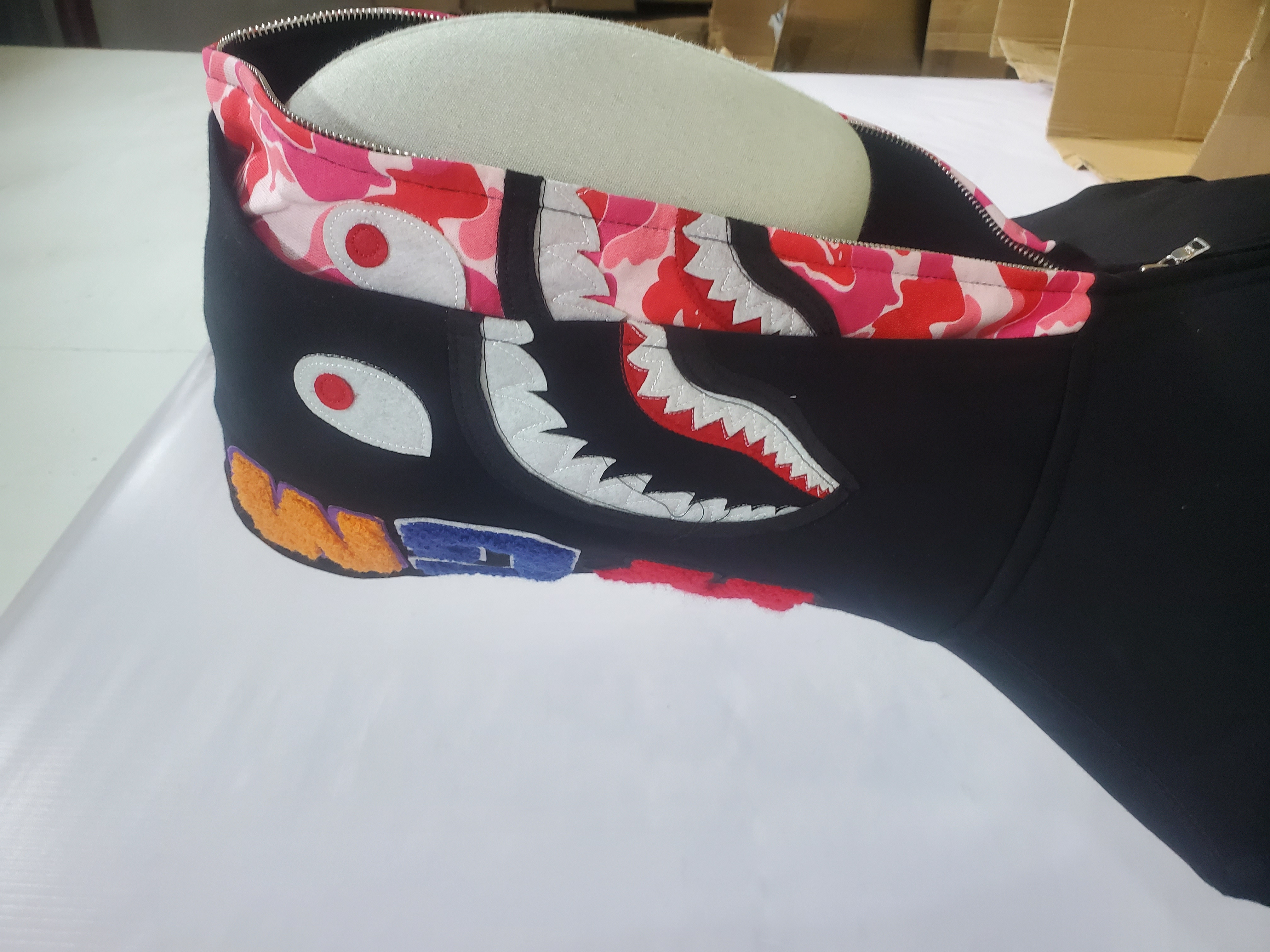 BAPE ABC Camo Shark Zip Hoodie Black review Stockxkicks 04