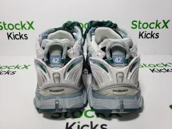 Balenciaga Runner Sneaker White Green Blue 772774 W3RMU 9034 review Stockxkicks 03