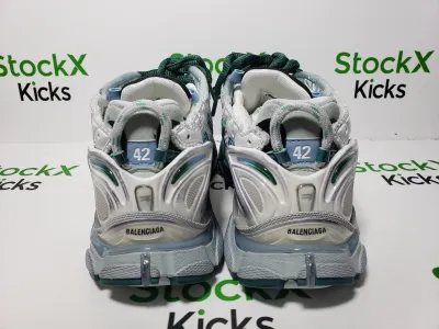 Balenciaga Runner Sneaker White Green Blue 772774 W3RMU 9034 review Stockxkicks 02