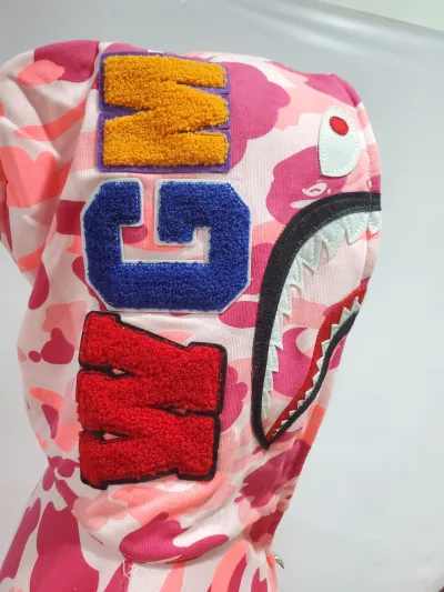 BAPE Color Camo Shark Zip Hoodie Pink review Stockxkicks 03