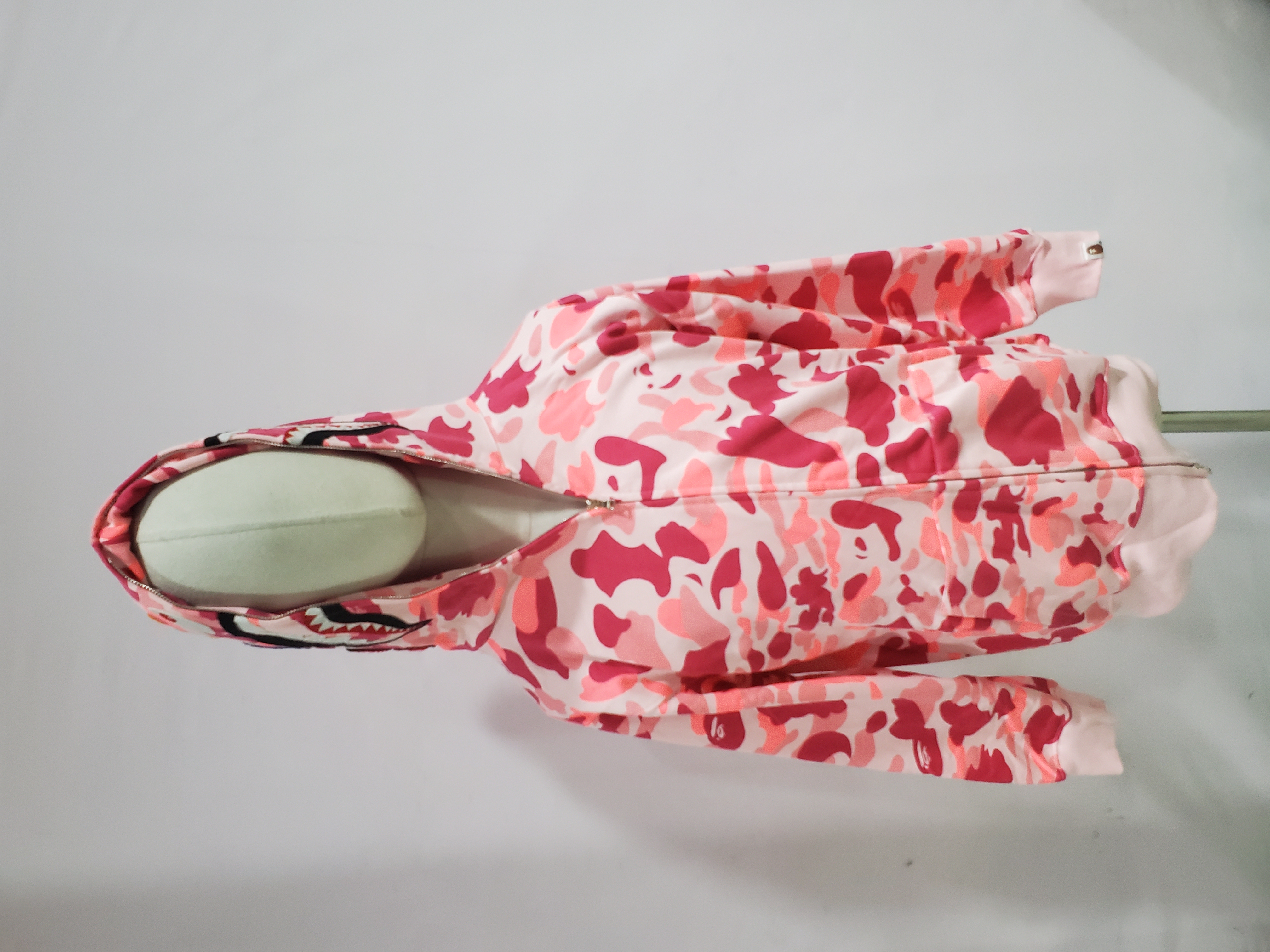 BAPE Color Camo Shark Zip Hoodie Pink review Stockxkicks 01