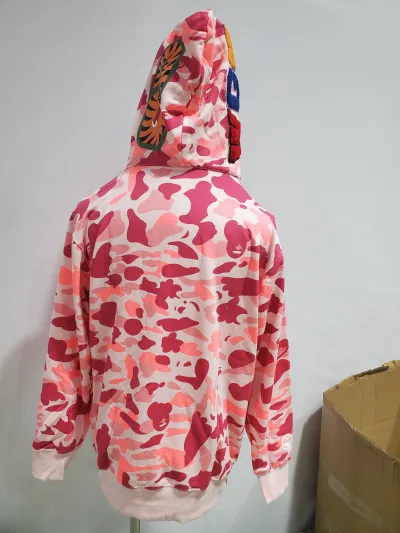 BAPE Color Camo Shark Zip Hoodie Pink review Stockxkicks 05