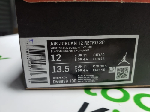 PK God Batch Air Jordan 12 Baijiu Red D76989-100 review 