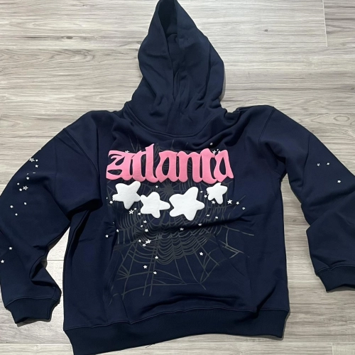 Sp5der Atlanta Hoodie Navy review 