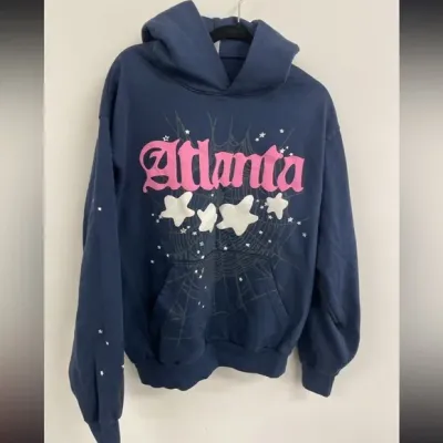 Sp5der Atlanta Hoodie Navy review Quell Gray