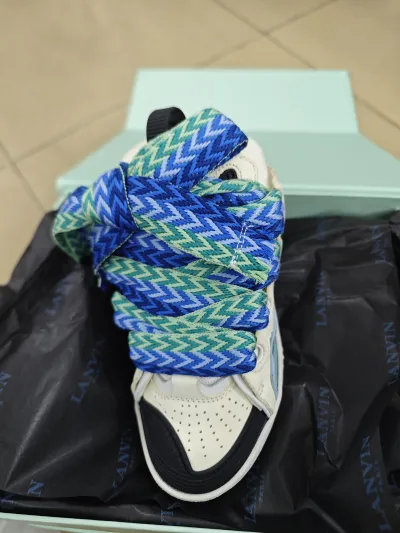Lanvin Curb Sneakers White Green PB FW SKDK02 DRAG H220040 review Stockxkicks 00