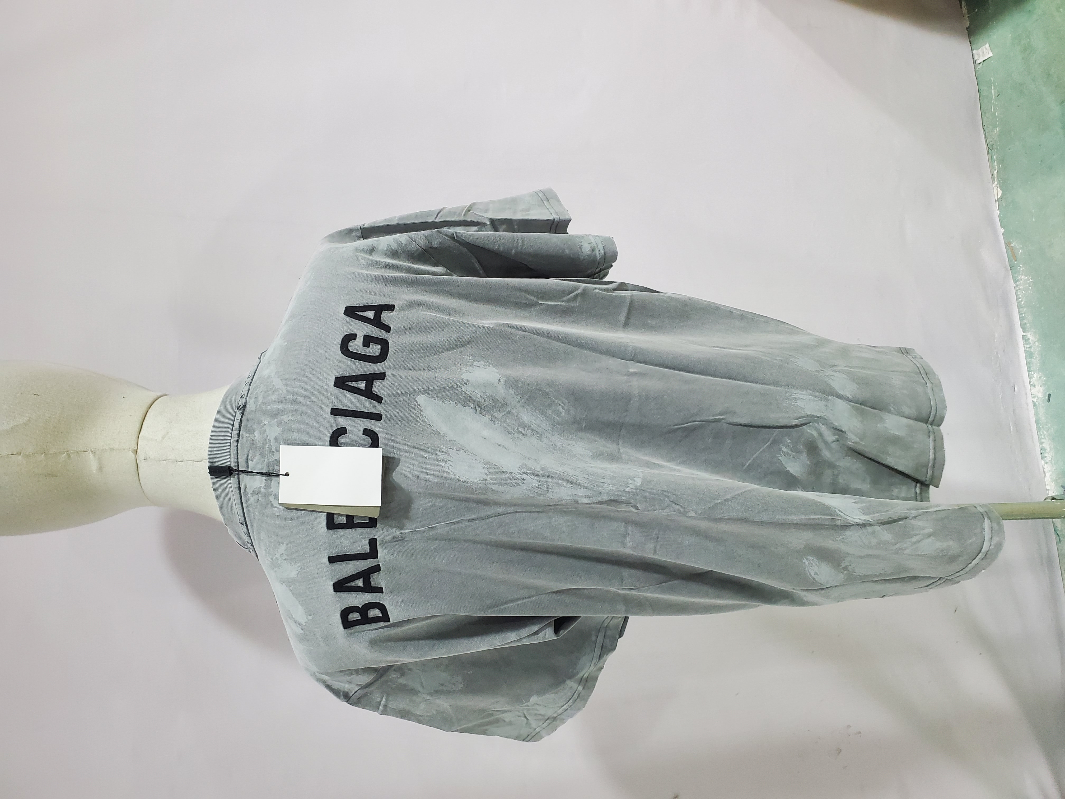 Balenciaga Back T-shirt Medium Fit In Grey review Stockxkicks 04