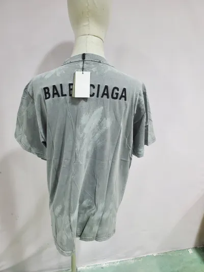Balenciaga Back T-shirt Medium Fit In Grey review Stockxkicks 04