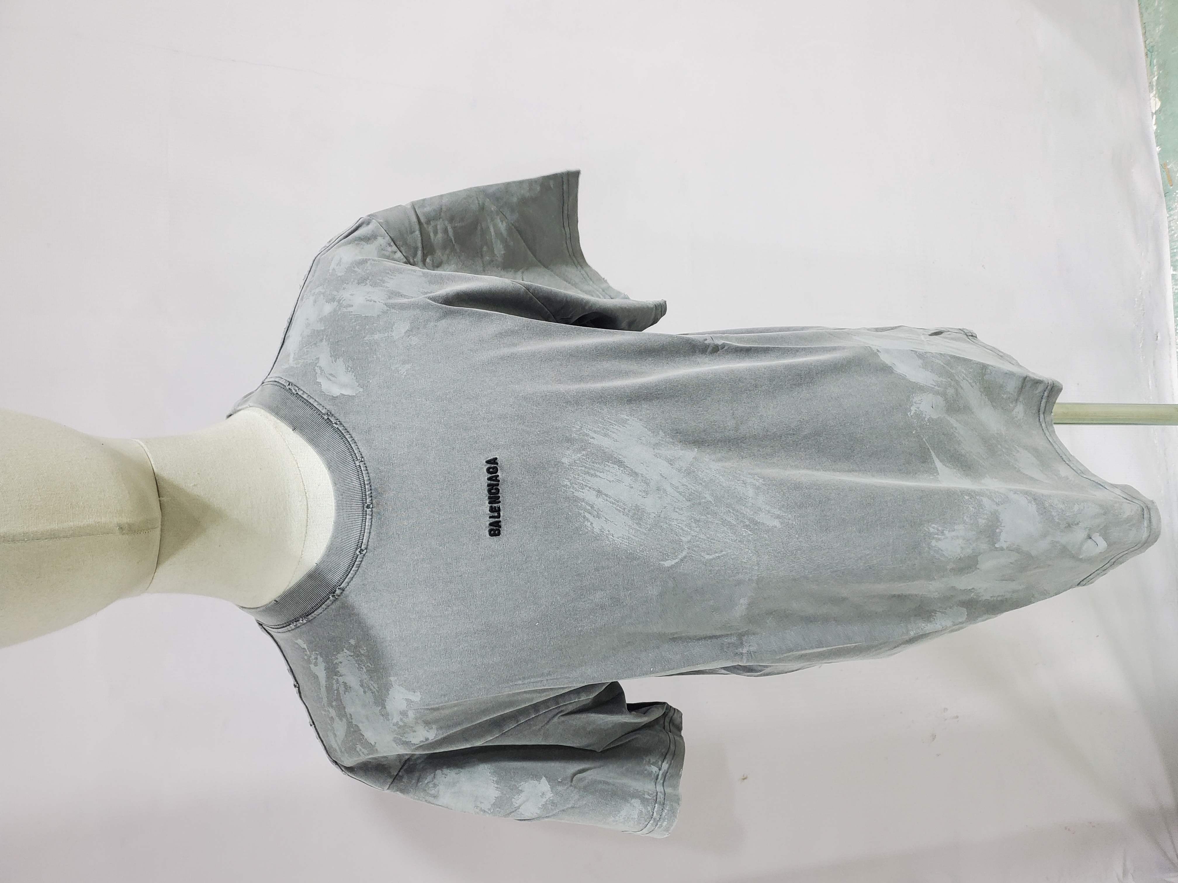 Balenciaga Back T-shirt Medium Fit In Grey review Stockxkicks 01