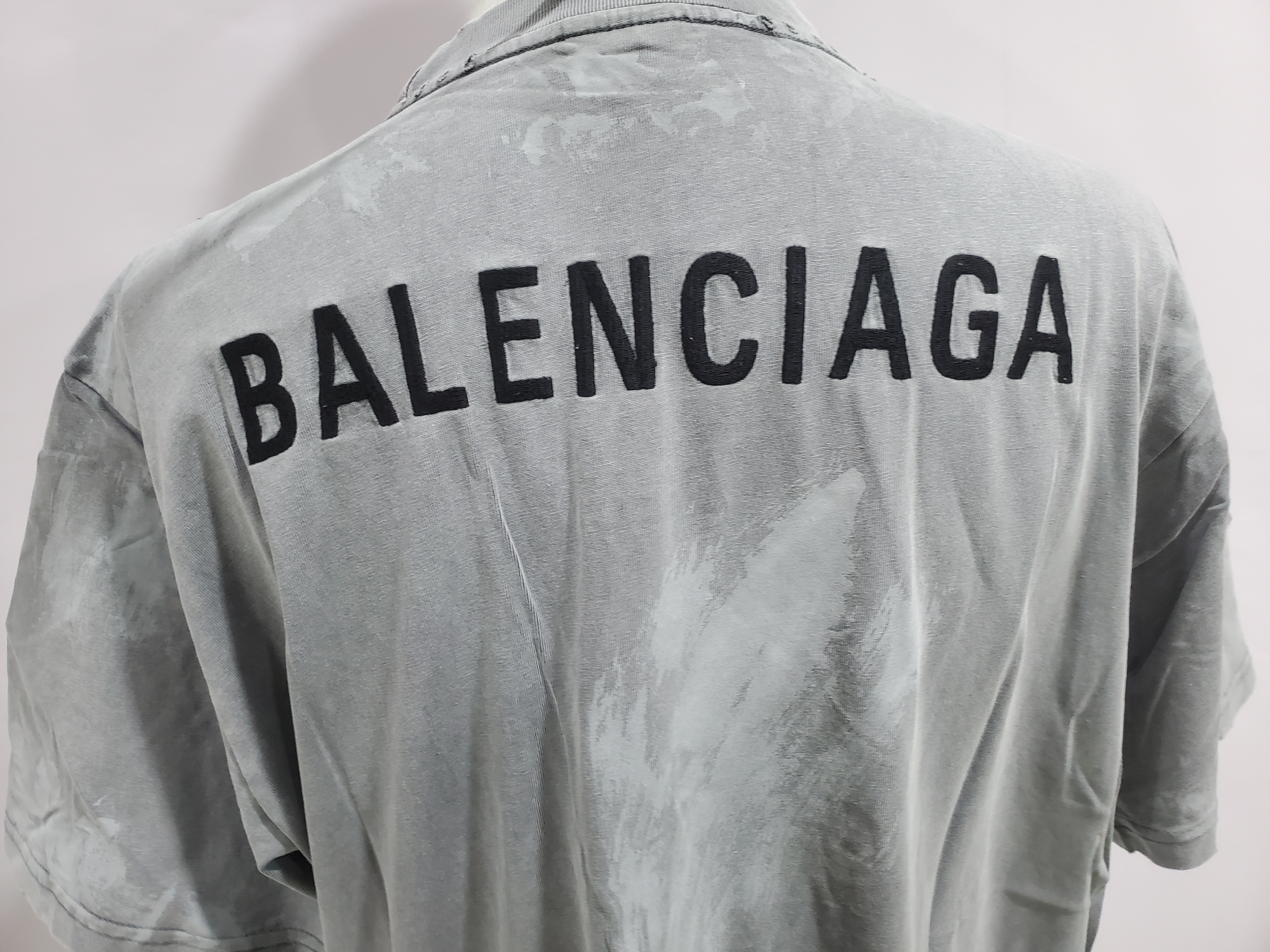 Balenciaga Back T-shirt Medium Fit In Grey review Stockxkicks 05