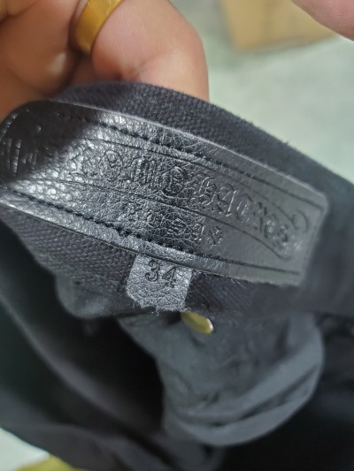 Chrome Hearts Black Leather Cross Patch Carpenter Jean CK 2702023017 review Stockxkicks 00