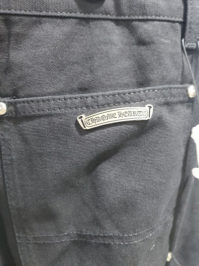 Chrome Hearts Black Leather Cross Patch Carpenter Jean CK 2702023017 review Stockxkicks 07