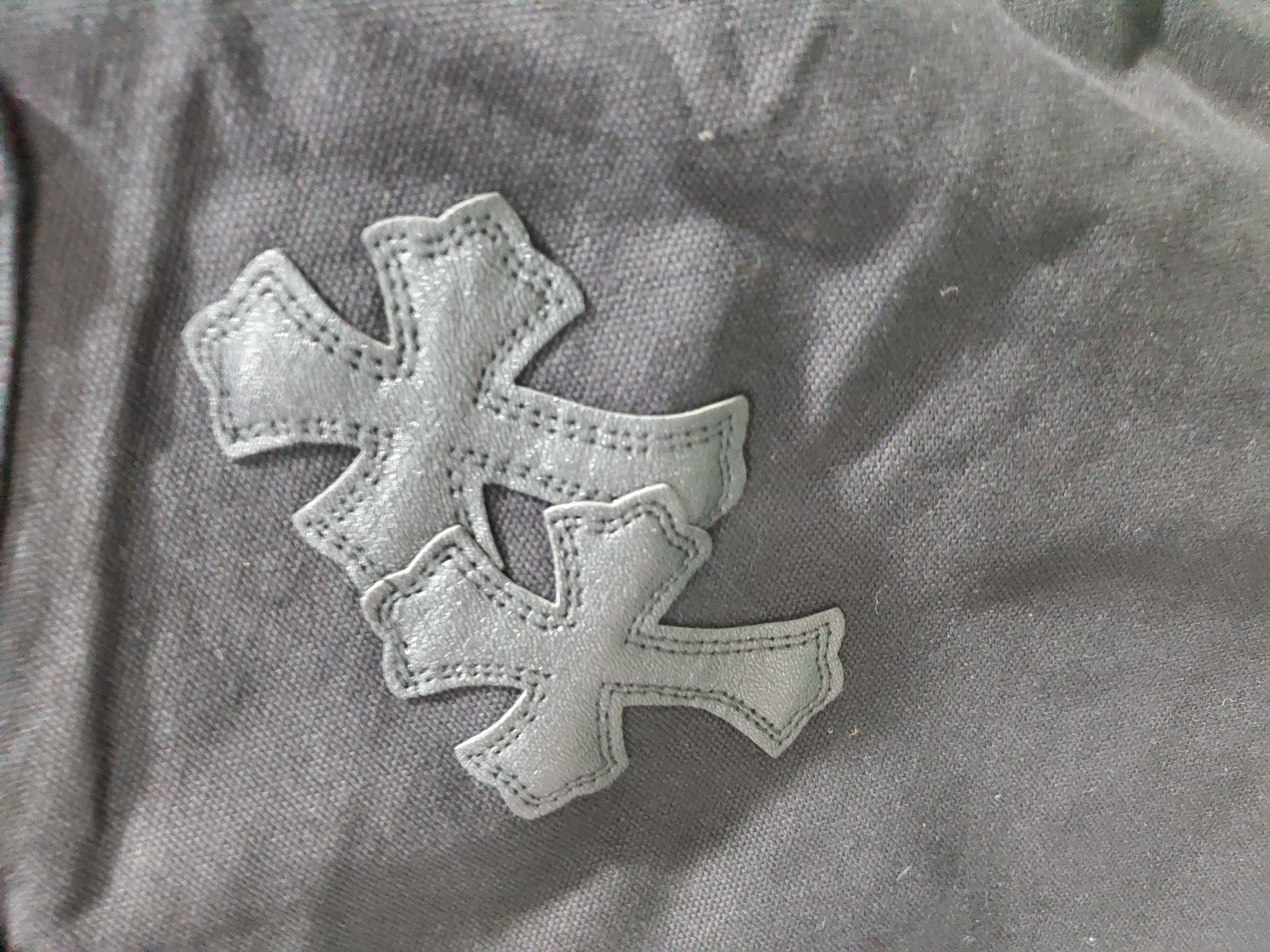 Chrome Hearts Black Leather Cross Patch Carpenter Jean CK 2702023017 review Stockxkicks 09