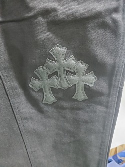 Chrome Hearts Black Leather Cross Patch Carpenter Jean CK 2702023017 review Stockxkicks 04