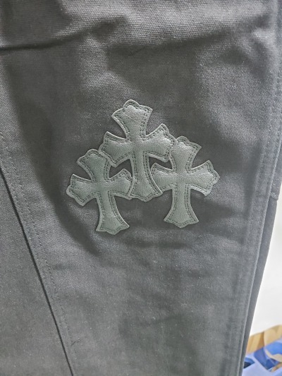 Chrome Hearts Black Leather Cross Patch Carpenter Jean CK 2702023017 review Stockxkicks 03