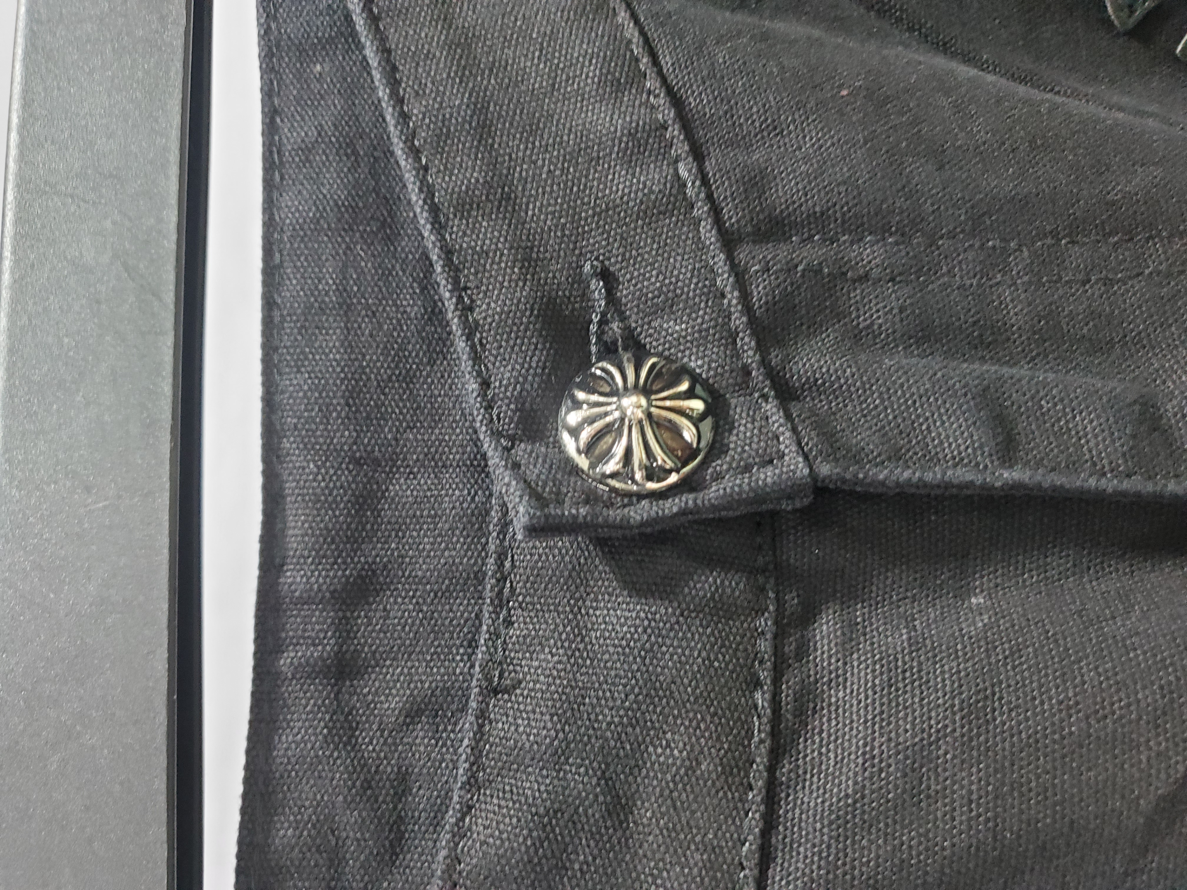 Chrome Hearts Black Leather Cross Patch Carpenter Jean CK 2702023017 review Stockxkicks 06