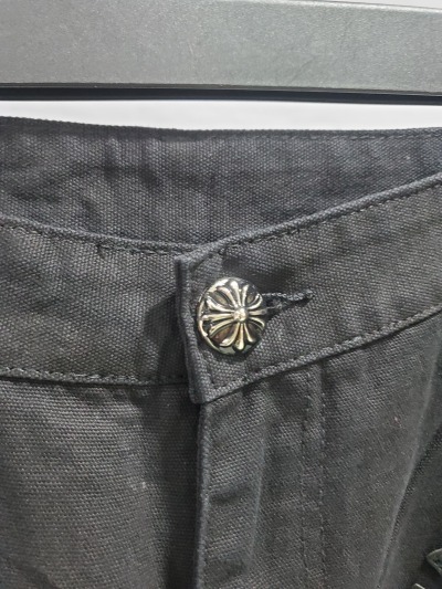 Chrome Hearts Black Leather Cross Patch Carpenter Jean CK 2702023017 review Stockxkicks 06