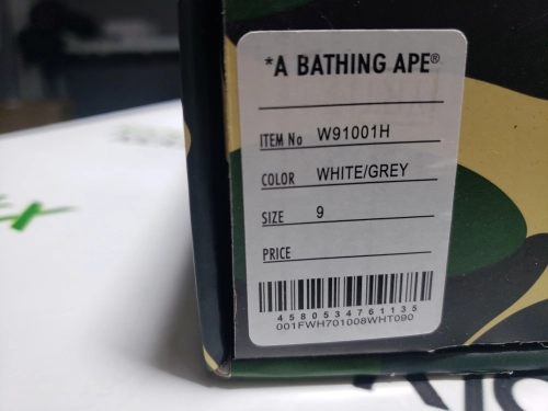 A Bathing Ape Bape Sta Low White Grey Mirror Surface review 