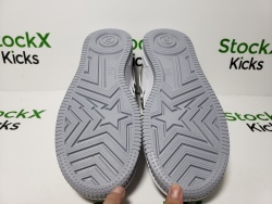 A Bathing Ape Bape Sta Low White Grey Mirror Surface review Stockxkicks 05
