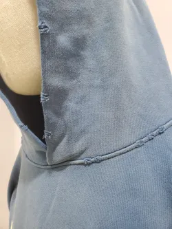 Balenciaga Tape Type Ripped Pocket Hoodie Oversized Black/Blue/Black Blue YZ 0400018953488 review Stockxkicks 05
