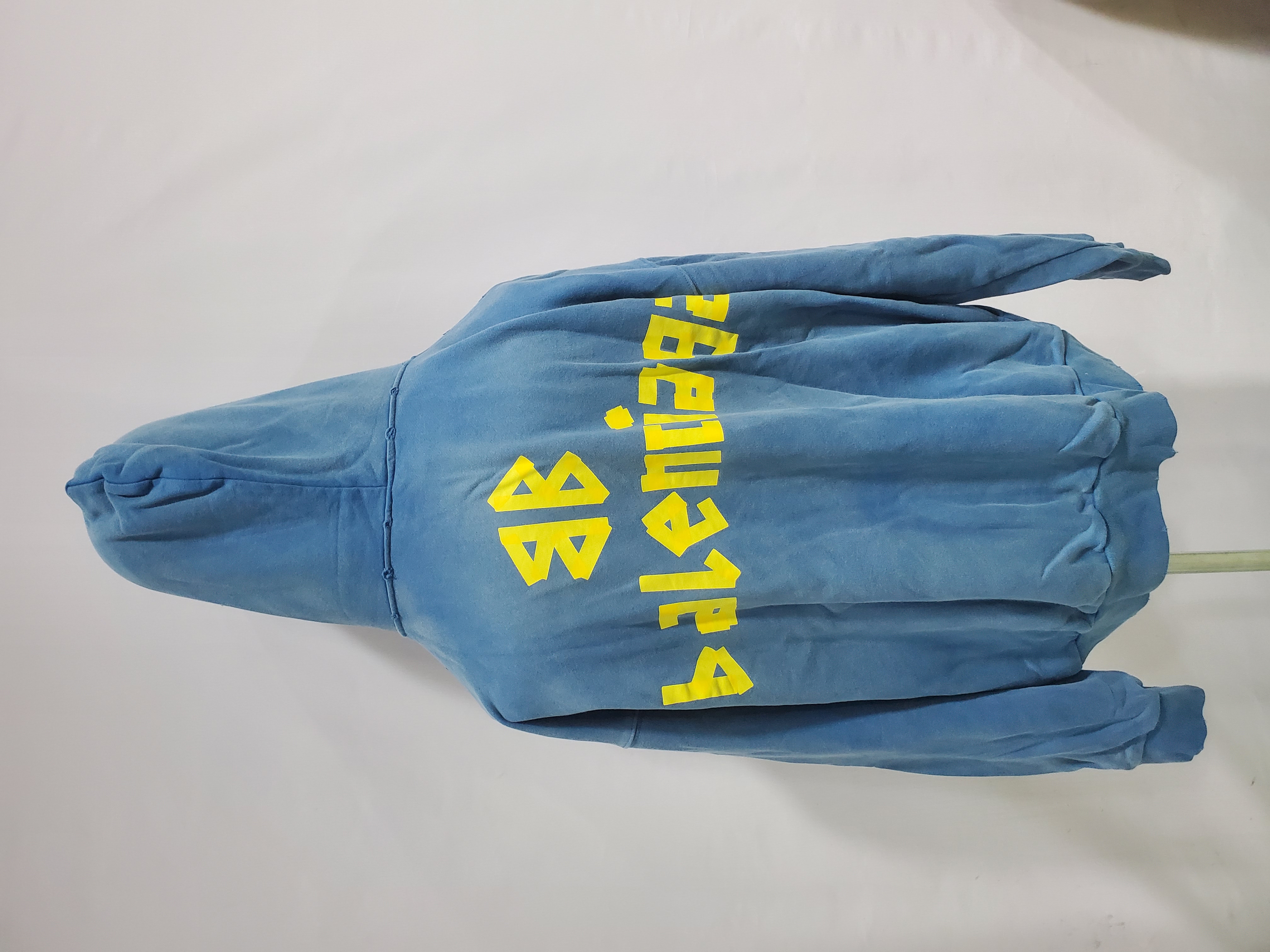 Balenciaga Tape Type Ripped Pocket Hoodie Oversized Black/Blue/Black Blue YZ 0400018953488 review Stockxkicks 05