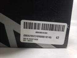 Off White Be Right Back Sneakers Deep Blue White OMIA295F24 FAB00 10145 review Stockxkicks 01