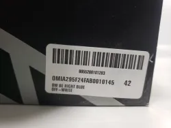 Off White Be Right Back Sneakers Deep Blue White OMIA295F24 FAB00 10145 review Stockxkicks 01