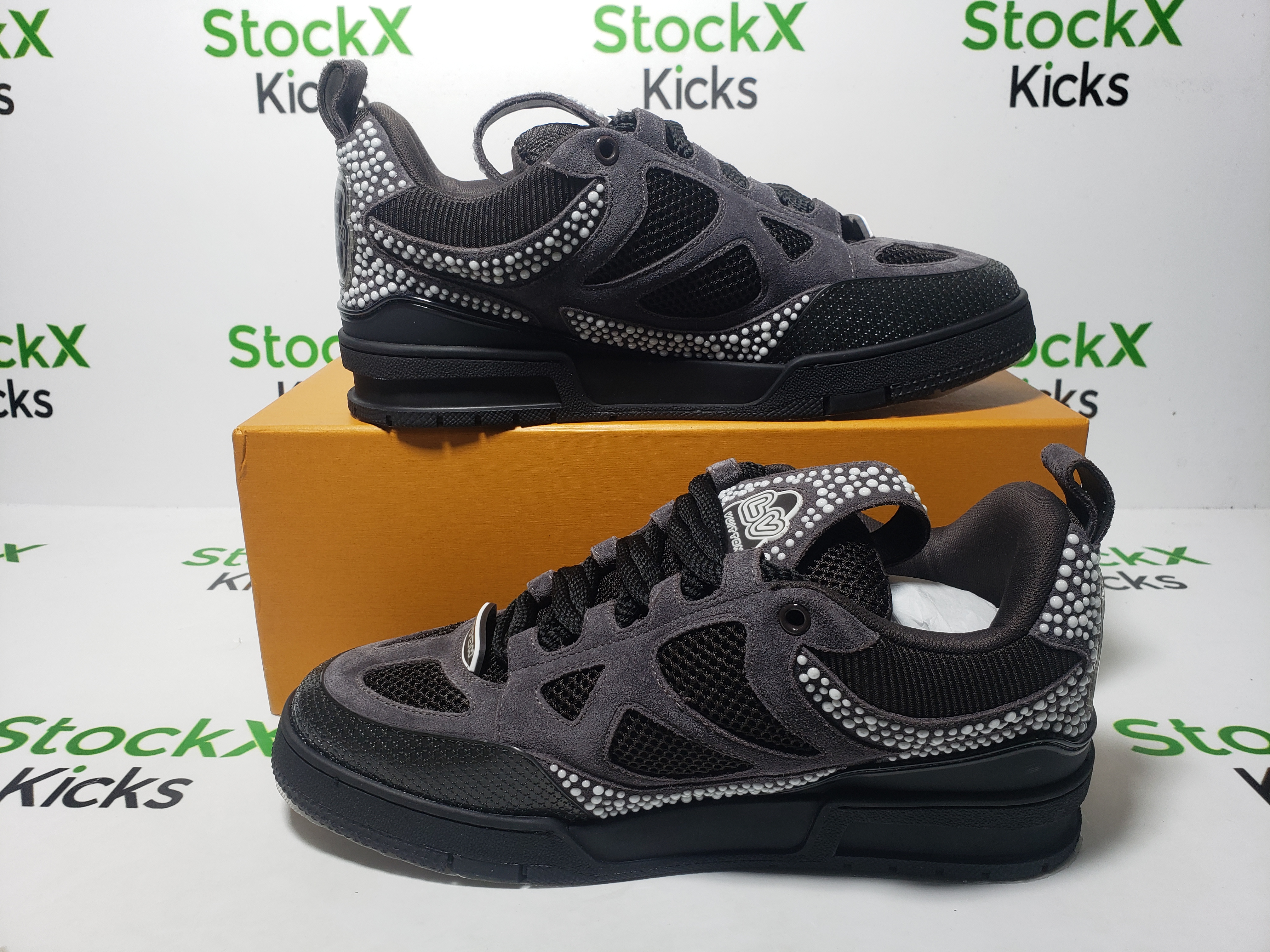 Louis Vuitton Skate Sneaker Black Grey 1ACEI8 review Stockxkicks 06