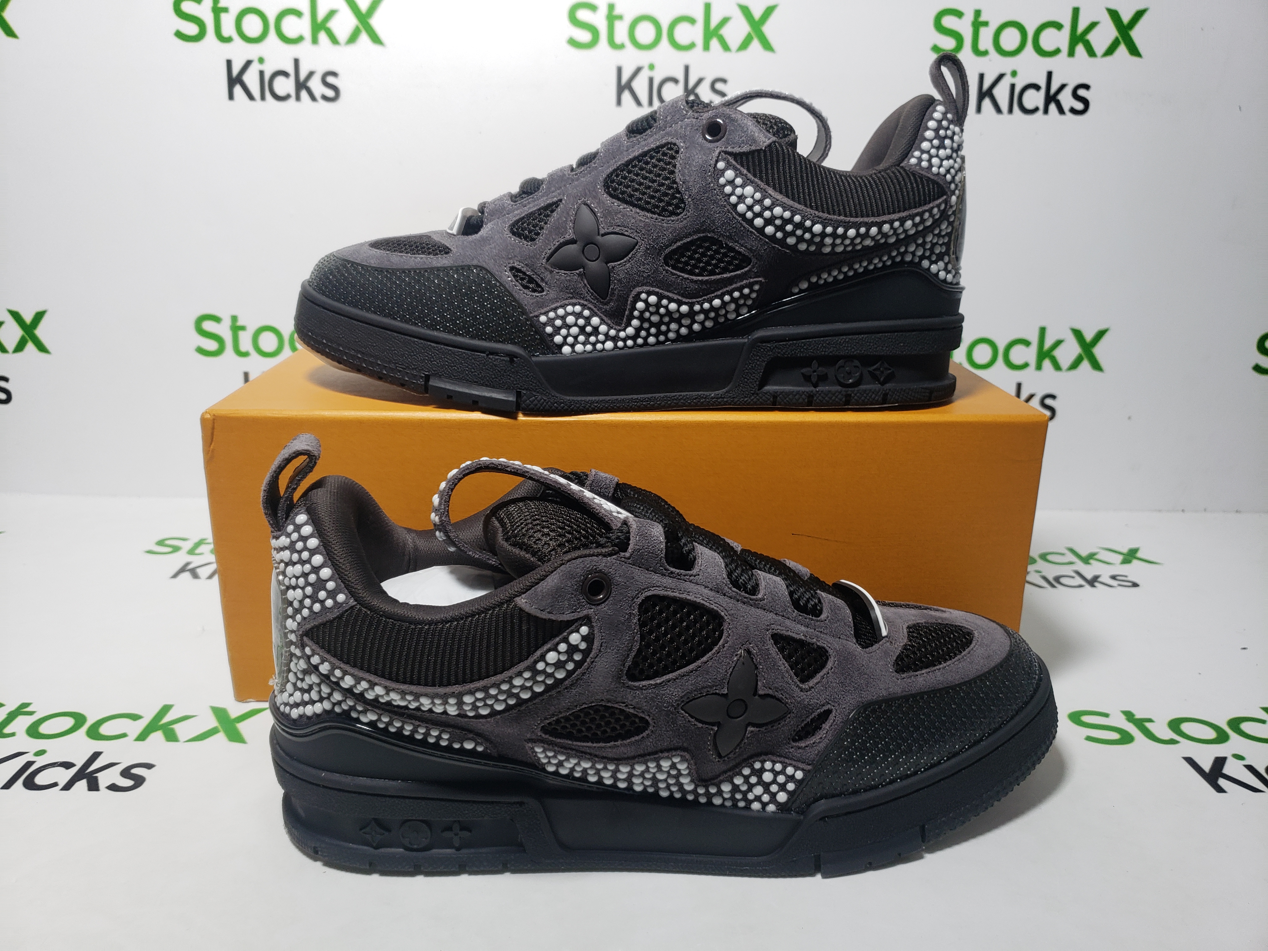 Louis Vuitton Skate Sneaker Black Grey 1ACEI8 review Stockxkicks 05