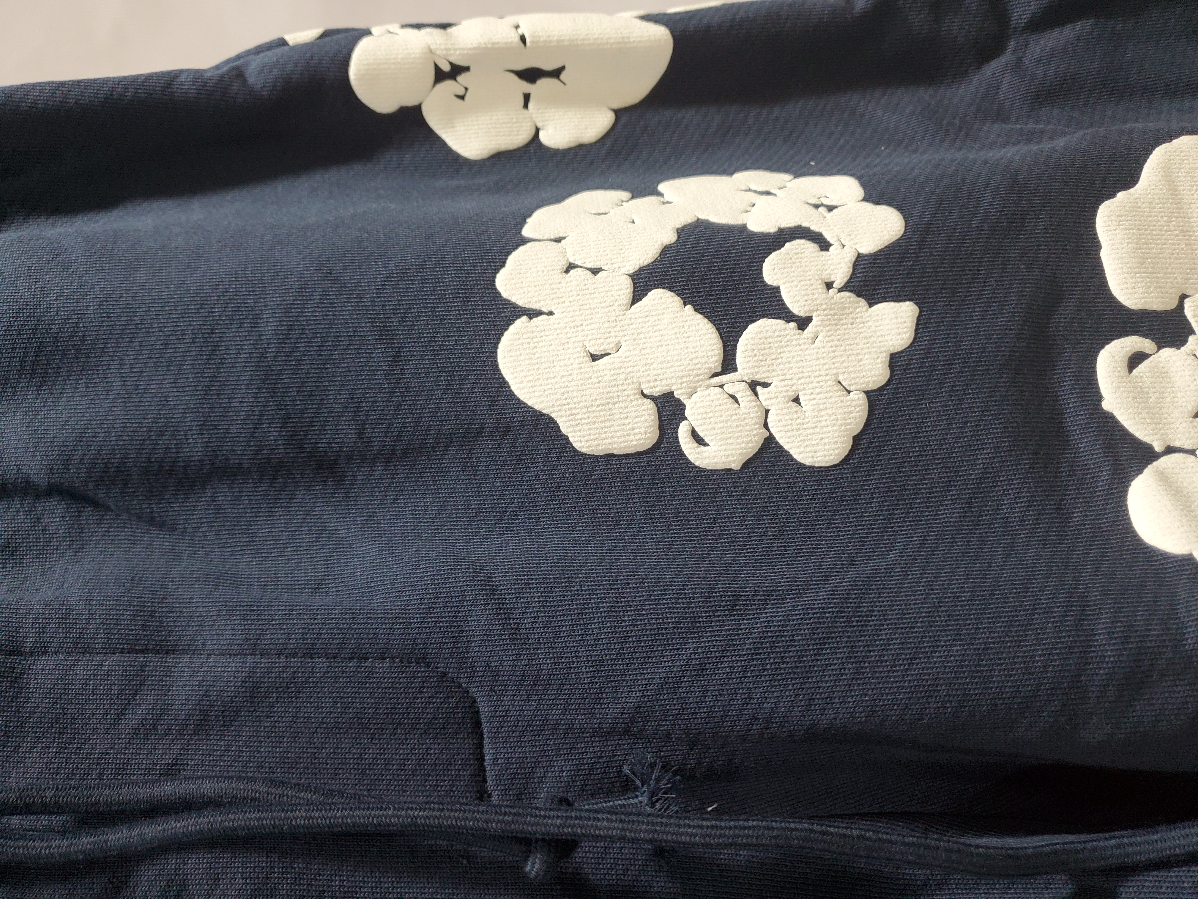 Denim Tears The Cotton Wreath Shorts Navy review Stockxkicks 03
