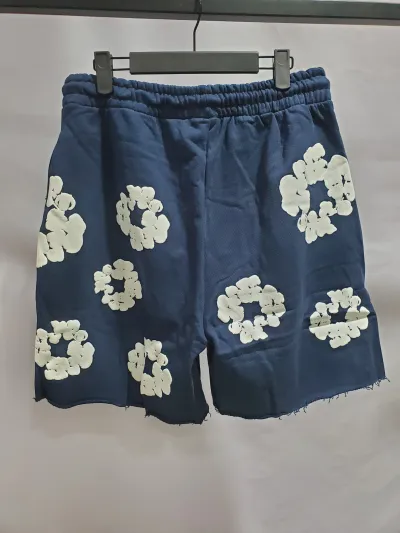 Denim Tears The Cotton Wreath Shorts Navy review Stockxkicks 04