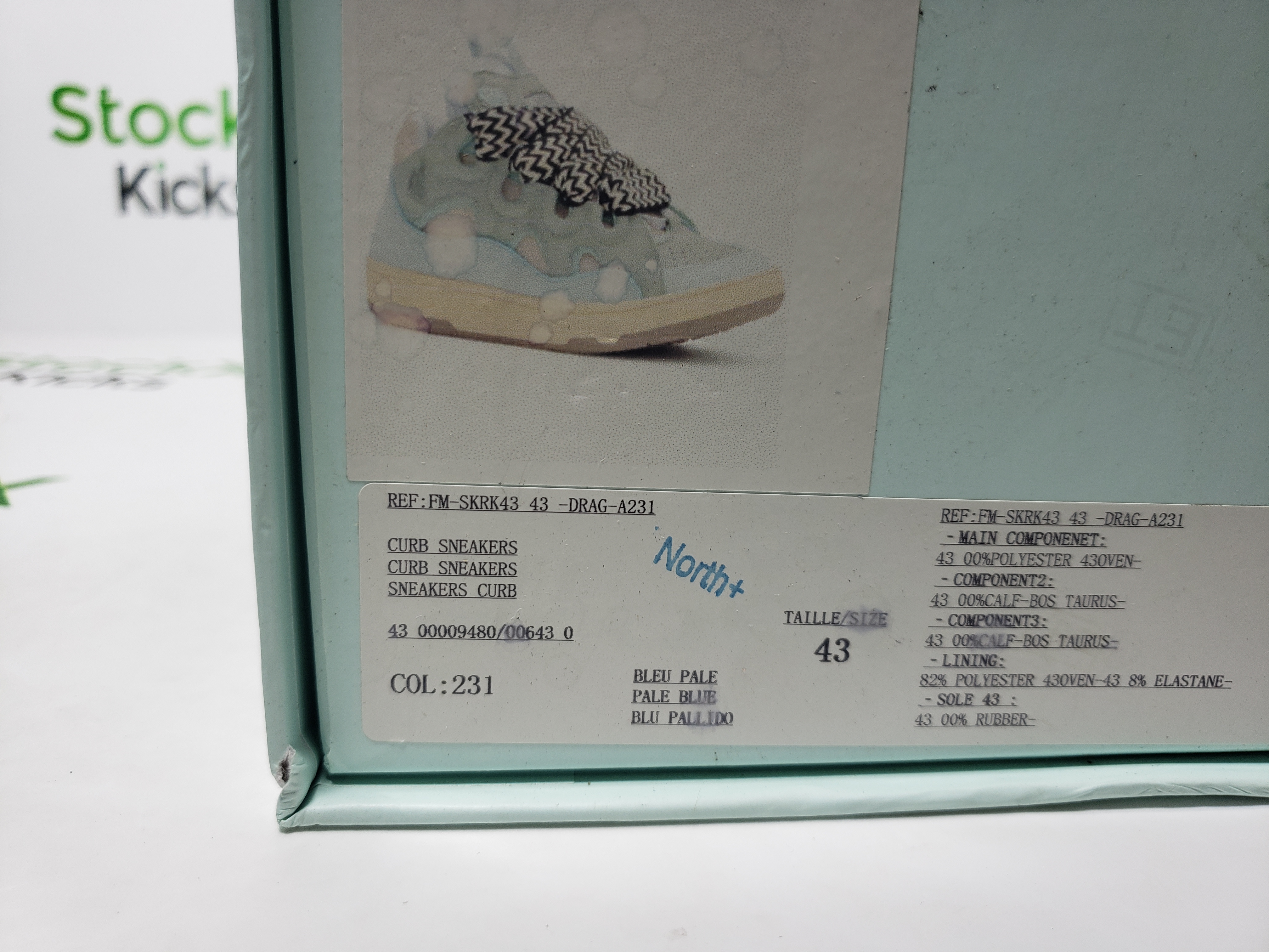 Lanvin Leather Curb White Blue review Stockxkicks 00