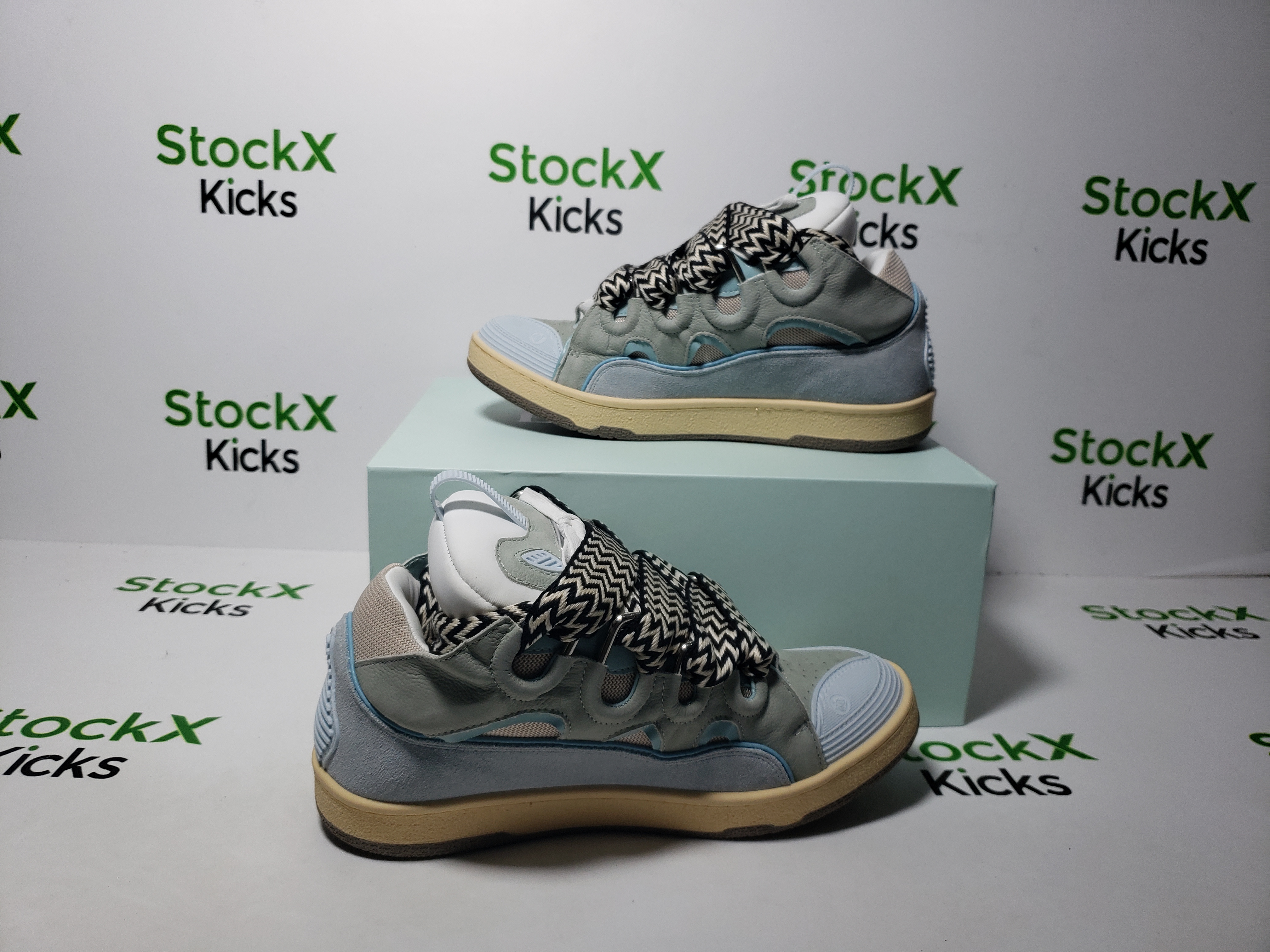 Lanvin Leather Curb White Blue review Stockxkicks 01