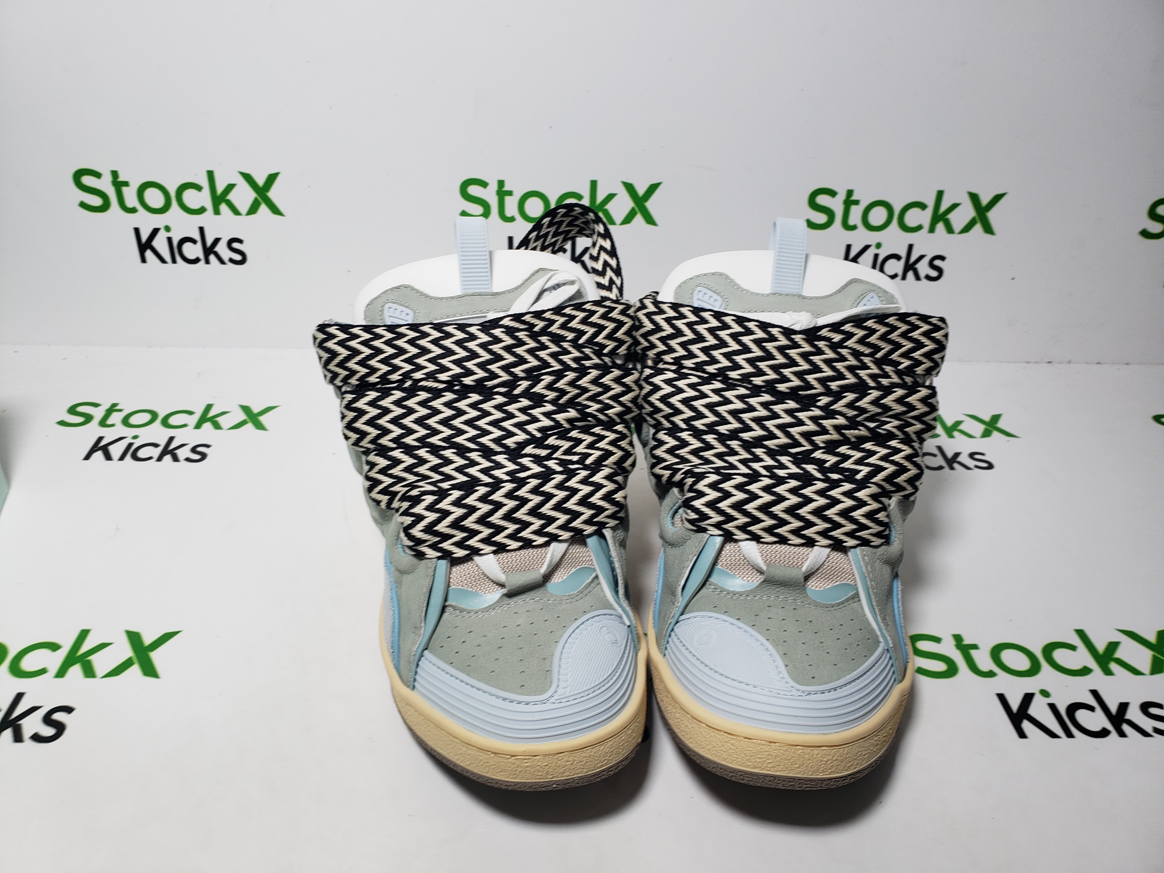 Lanvin Leather Curb White Blue review Stockxkicks 04