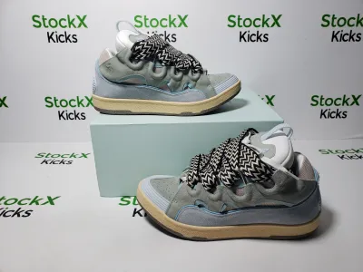 Lanvin Leather Curb White Blue review Stockxkicks 02