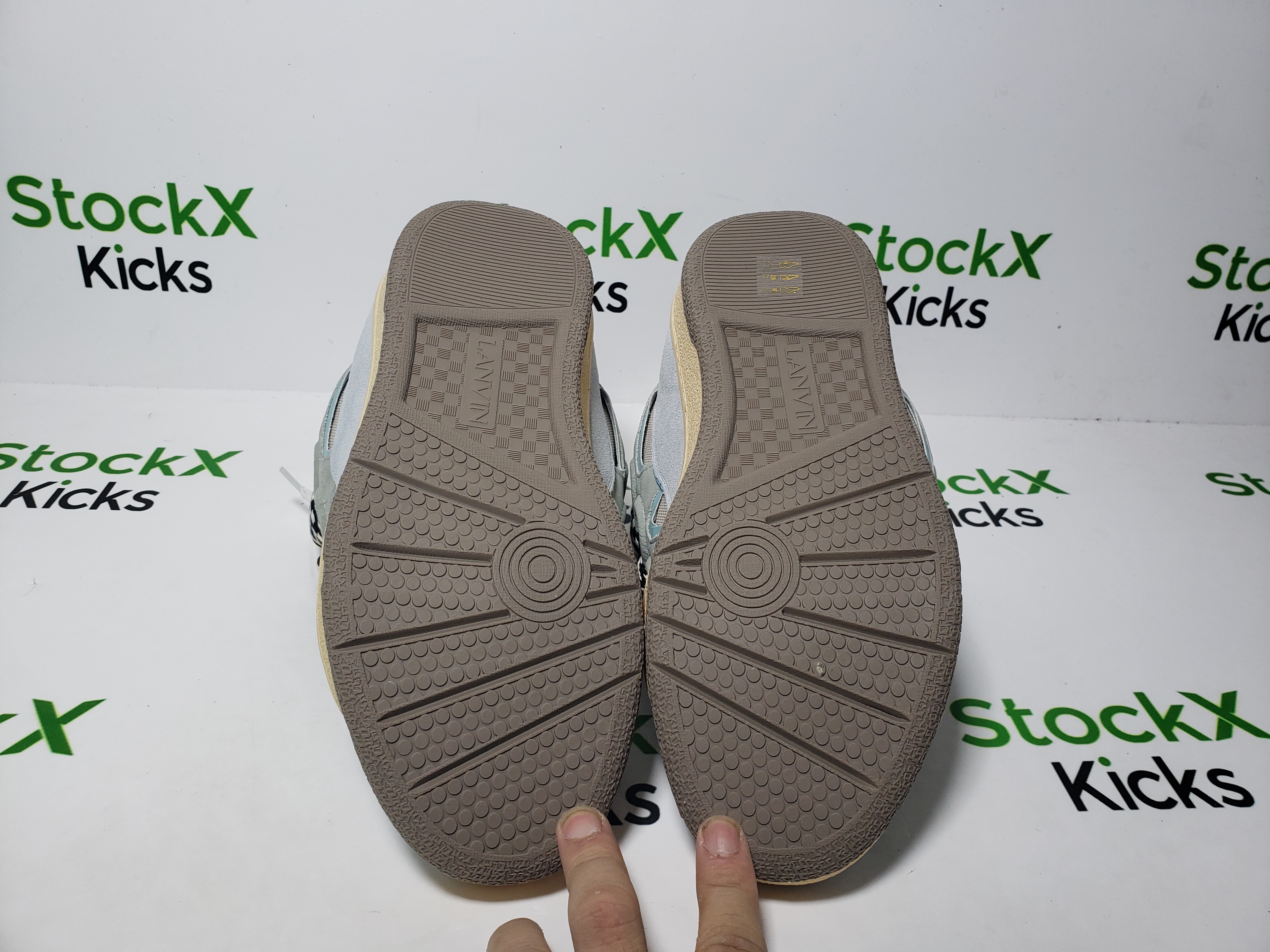 Lanvin Leather Curb White Blue review Stockxkicks 05