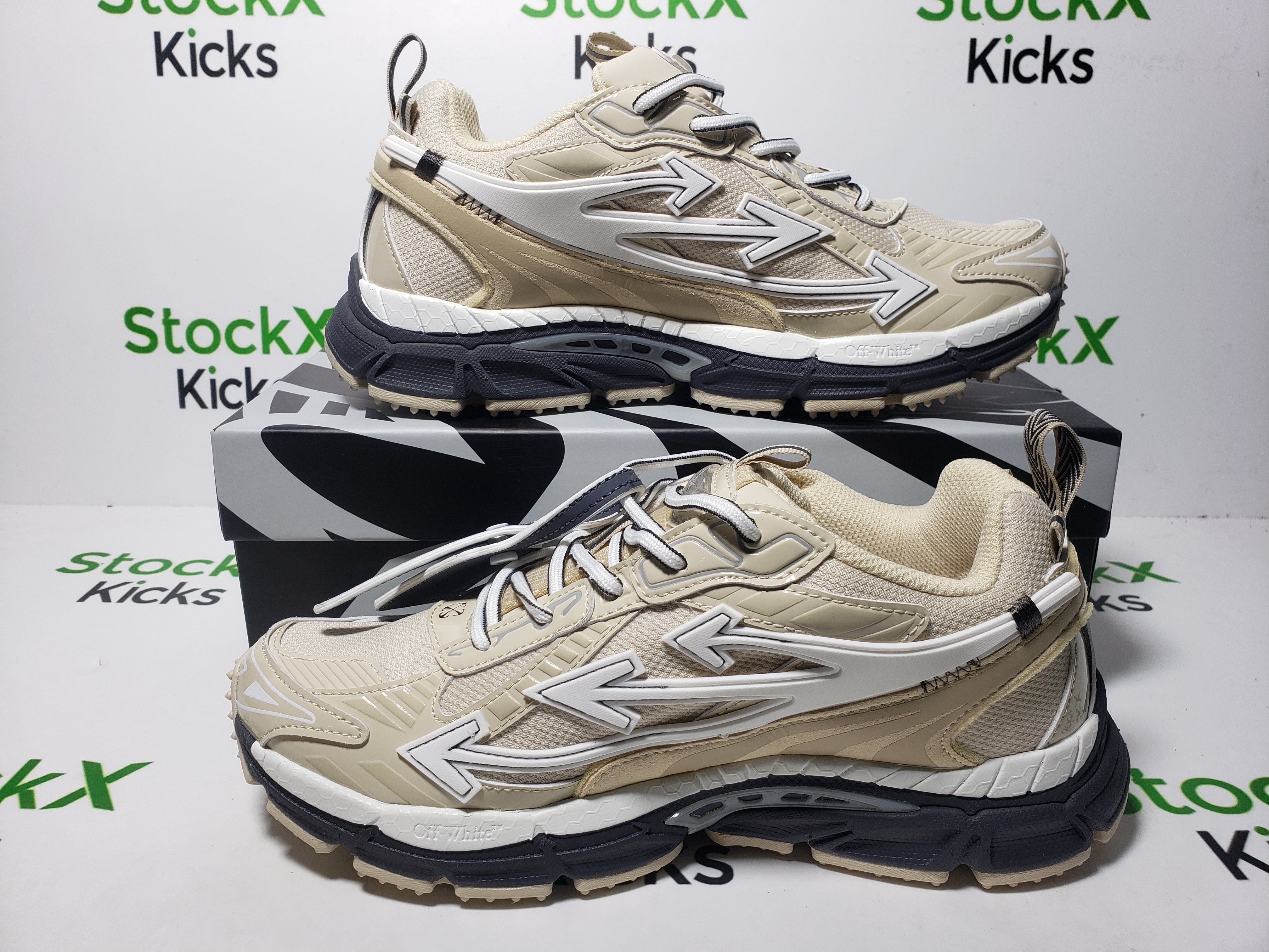 Off White Be Right Back Sneakers Brown OMIA295S25 FAB00 36113 review Stockxkicks 06