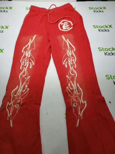 Hellstar Studios Red Sweatpants review Stockxkicks 02