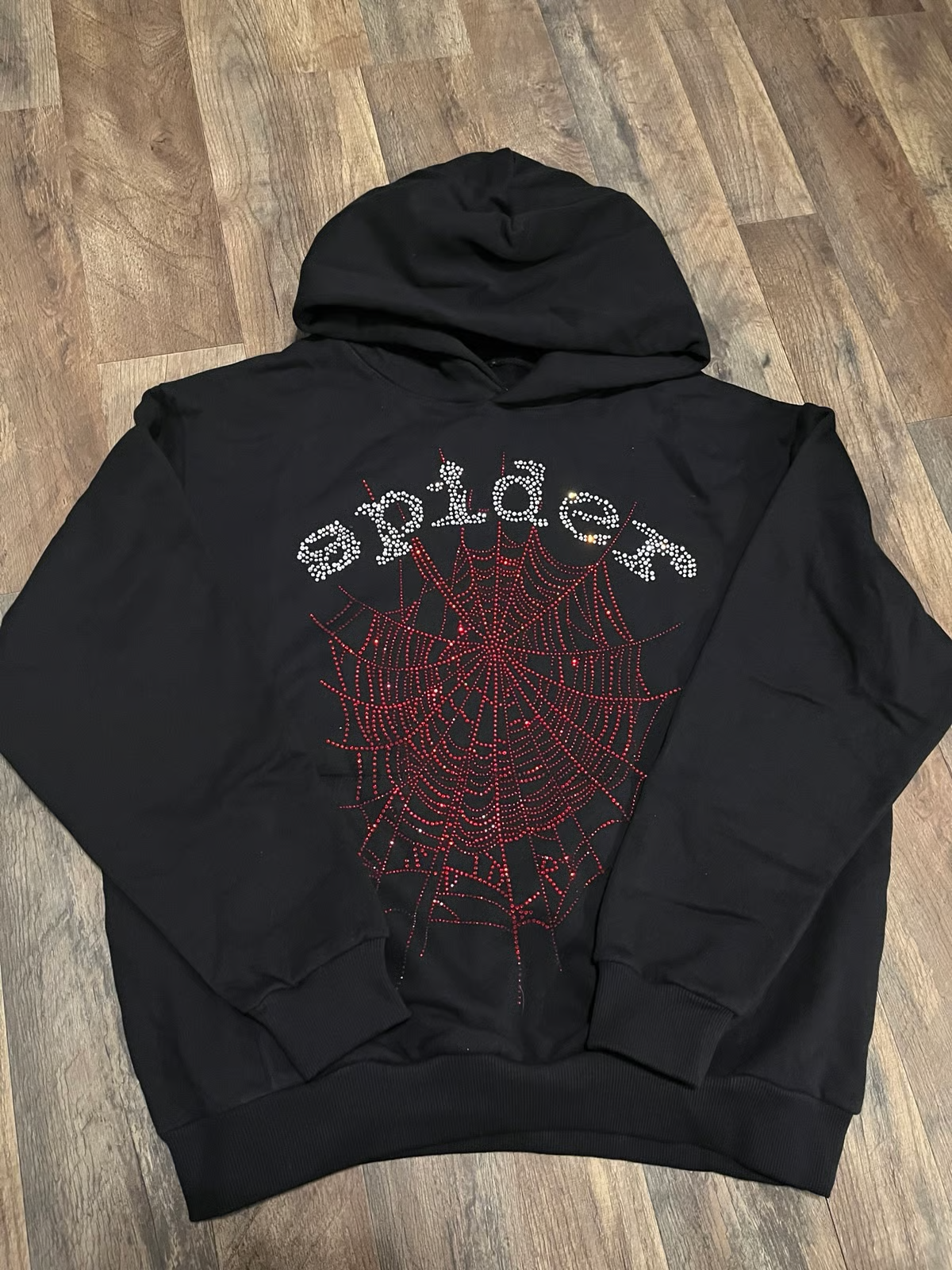 Sp5der OG Rhinestone Hoodie Black 2022 YZ EG938 review Lucas Boissou