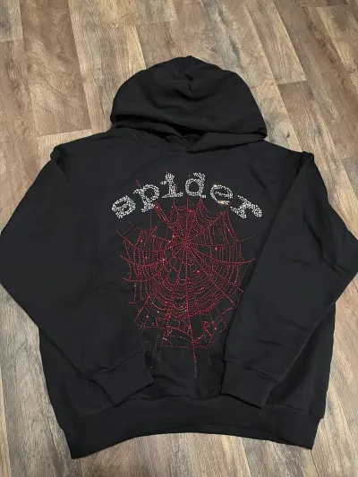 Sp5der OG Rhinestone Hoodie Black 2022 YZ EG938 review Lucas Boissou