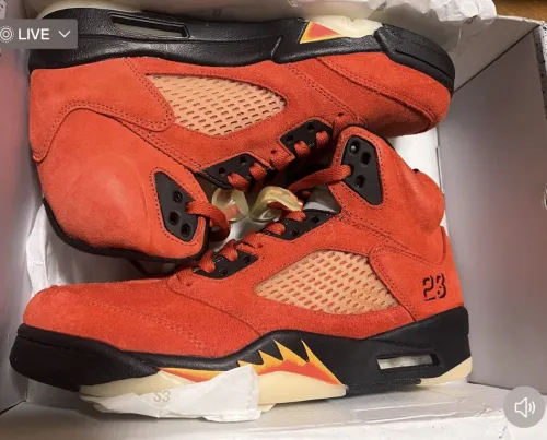 PK God Batch Air Jordan 5 Retro Dunk on Mars DD9336-800 review 