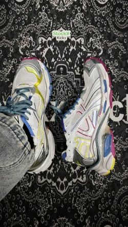 Balenciaga Runner Sneaker White Purple Blue 772767 W3RMU 9547 review stockxkicks