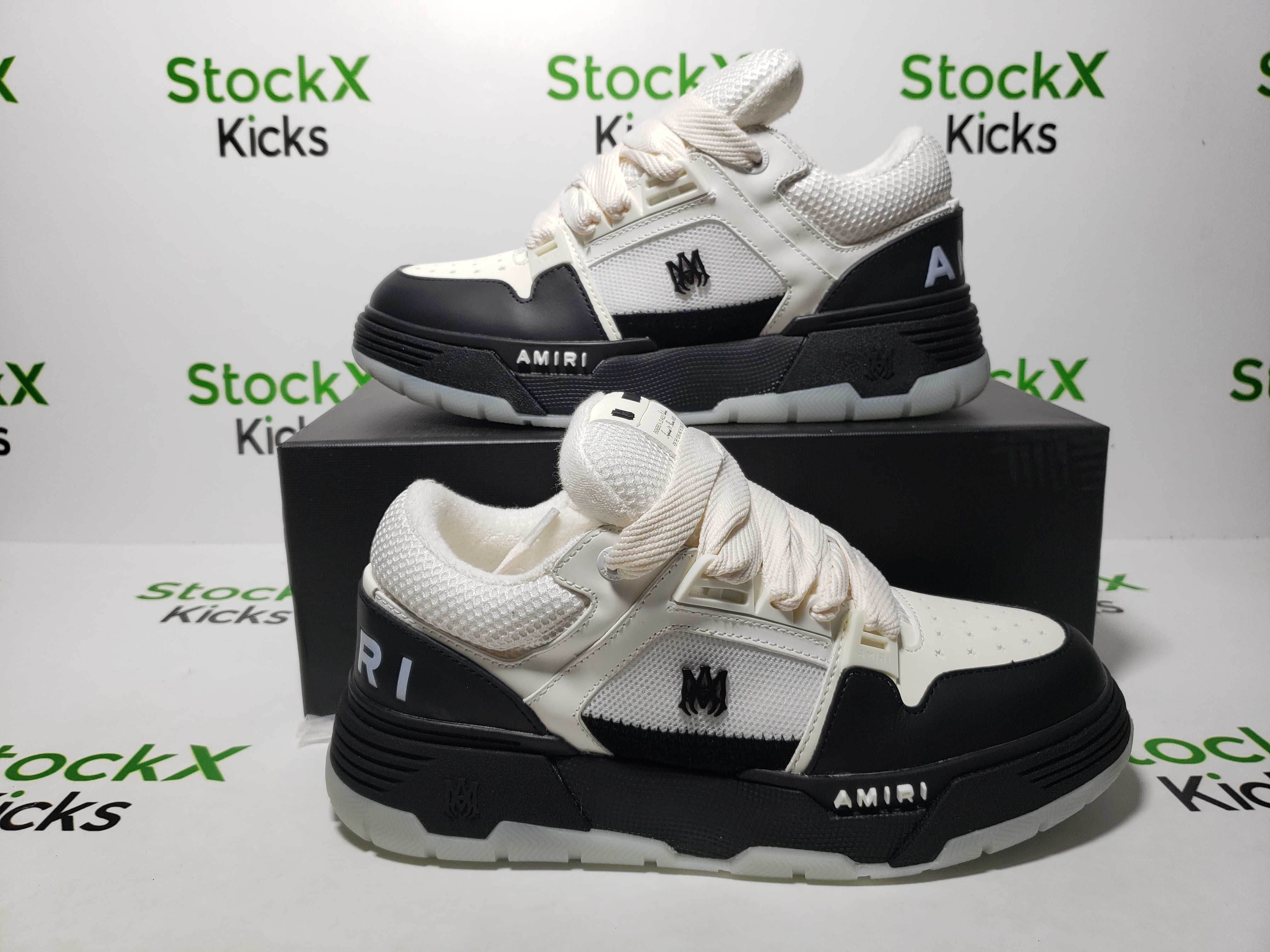 Amiri MA-1 Sneakers Panda White Black review stockxkicks 05