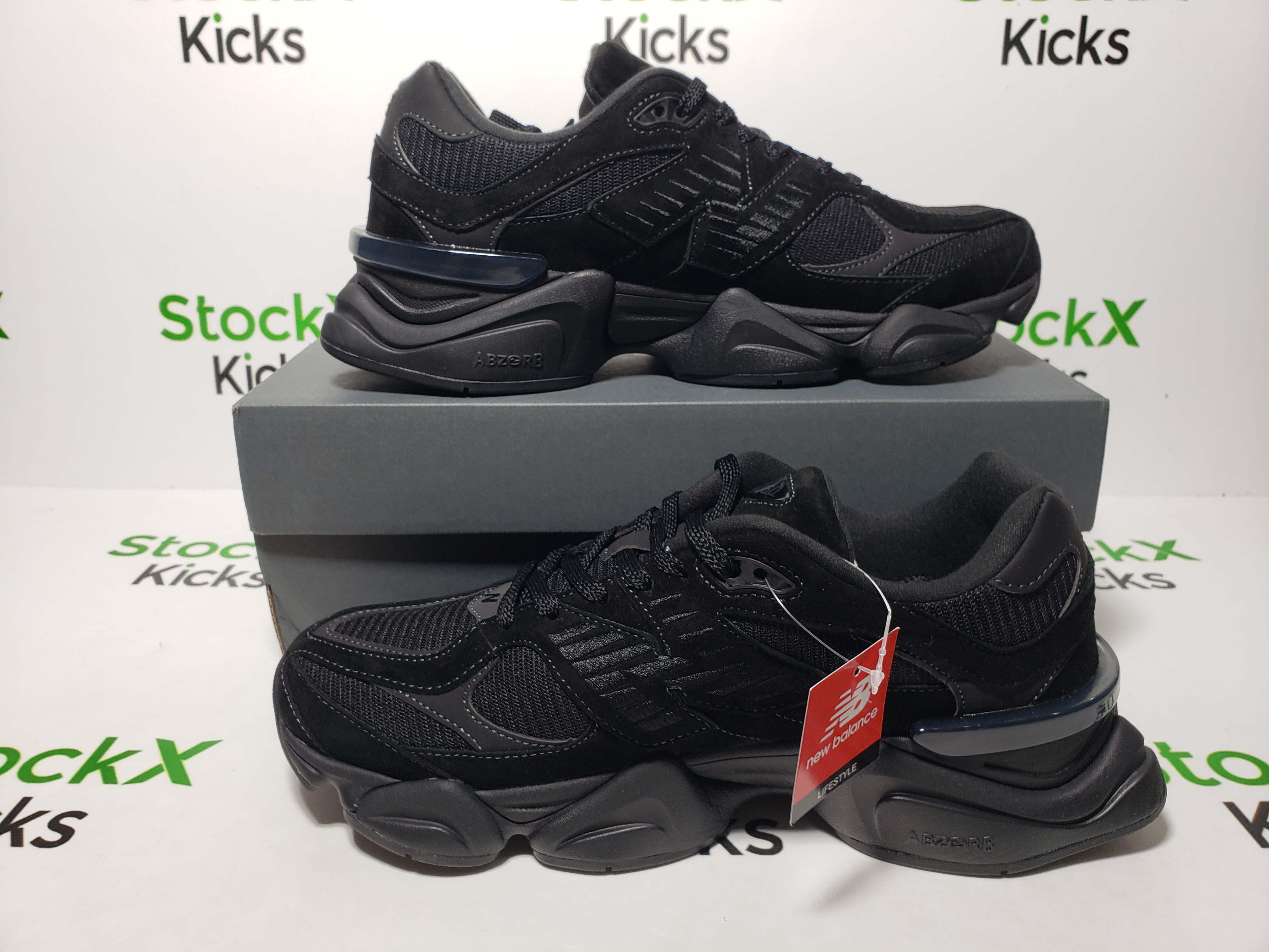 New Balance 9060 Triple Black U9060BPM review stockxkicks 06