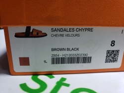 Hermes Chypre Sandal Khaki Black review stockxkicks 01