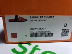 Hermes Chypre Sandal Khaki Black review stockxkicks 01