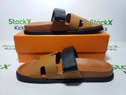 Hermes Chypre Sandal Khaki Black review stockxkicks 07