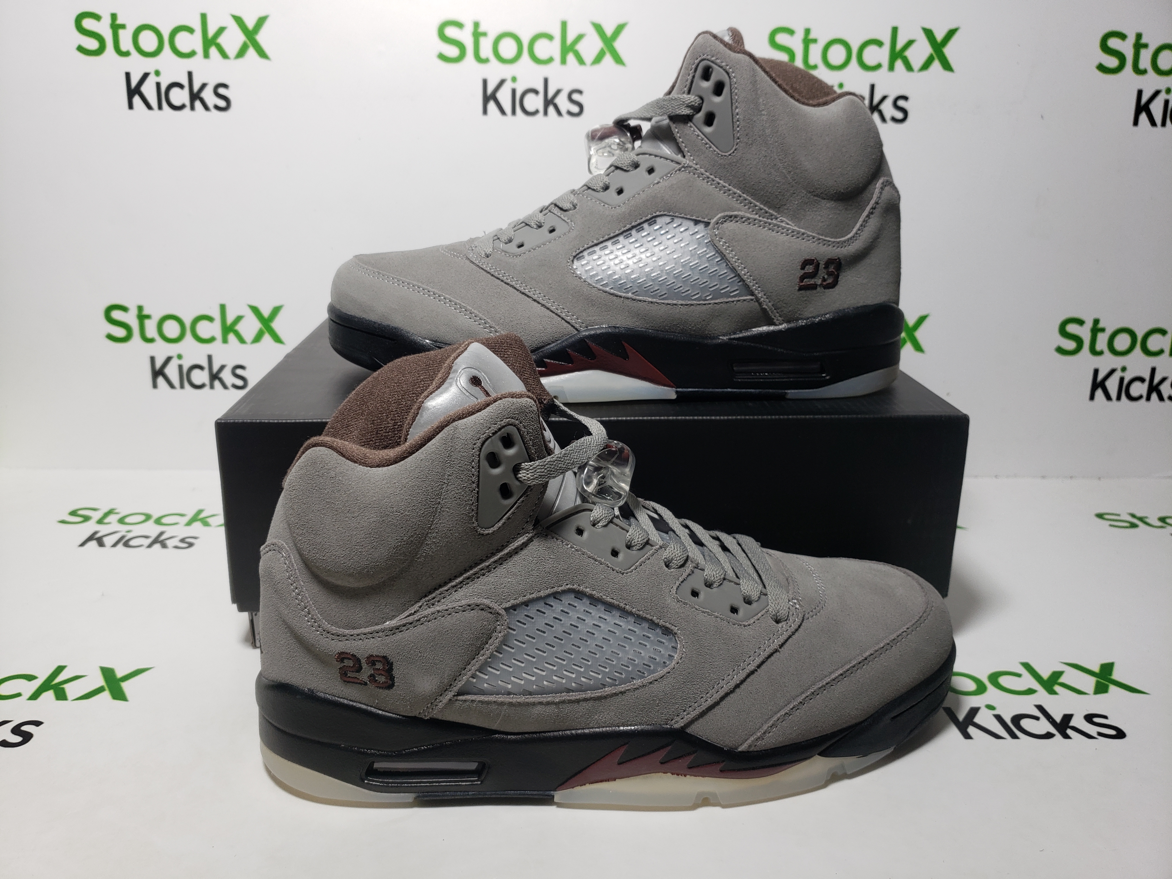 PK God Batch Air Jordan 5 Retro SPA Ma Maniére Light Bone FD1330-006 review stockxkicks 05