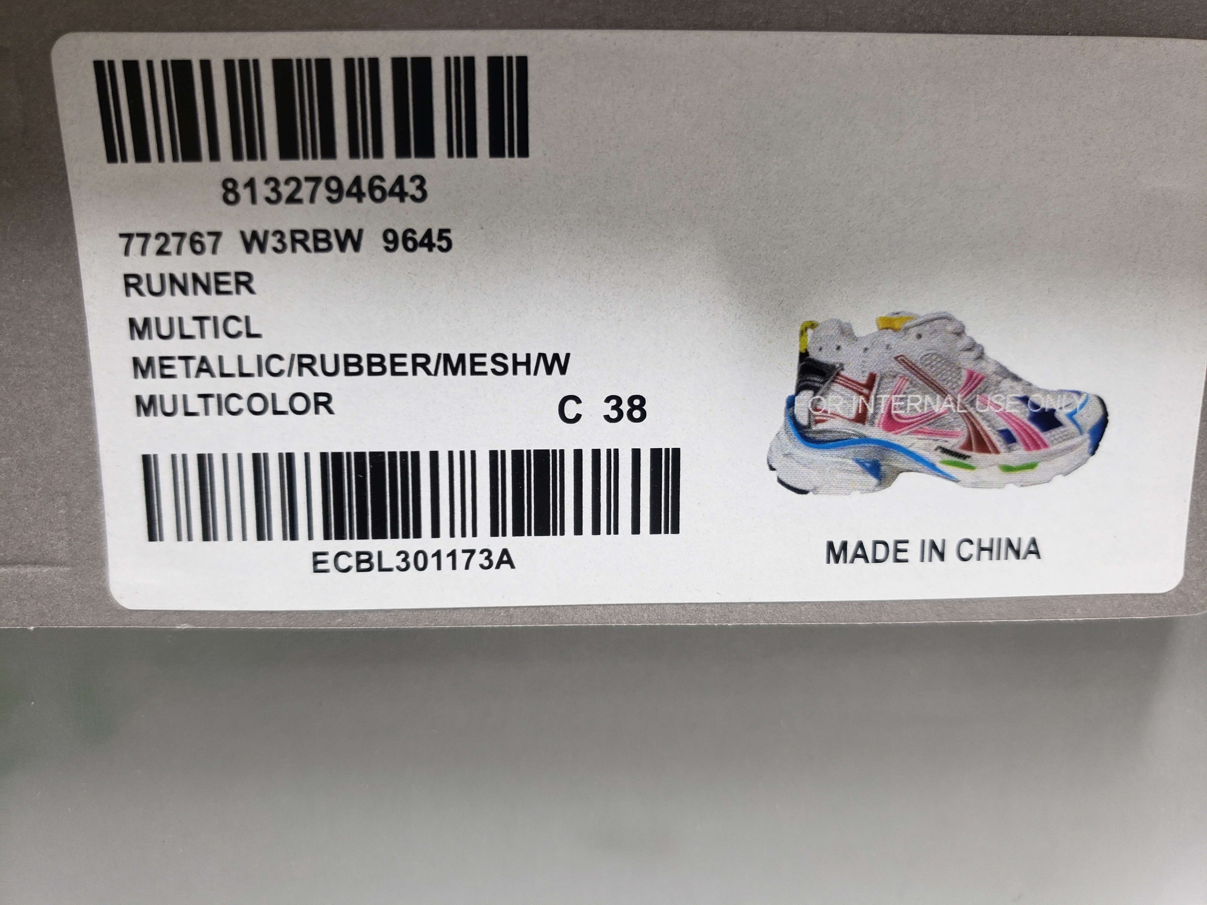 Balenciaga Runner Sneaker White Multi-Color 772774 W3RBW 9645 review stockxkicks 00