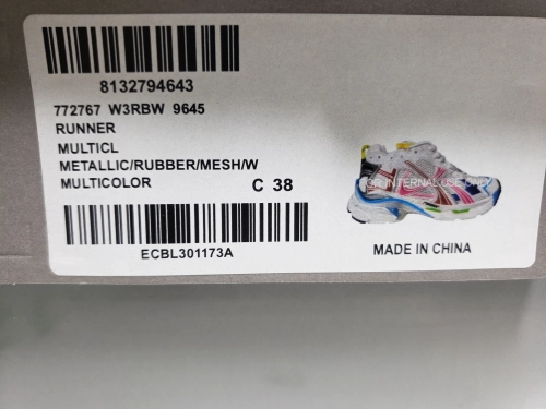 Balenciaga Runner Sneaker White Multi-Color 772774 W3RBW 9645 review 